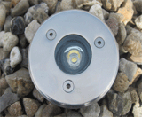 1x2watt LED &Oslash;70X55mm nedgravnings spot