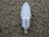 LED Kertep&aelig;re E14 3watt Varm hvid